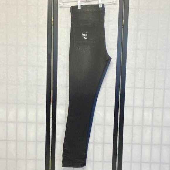 Rue 21 Prem Midrise Distress Two Color Screen Print Graffiti Skinny Denim Jeans - Picture 6 of 14